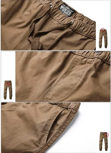 Miniatura 4 de Match Pantalones deportivos de tela de algodón para hombre