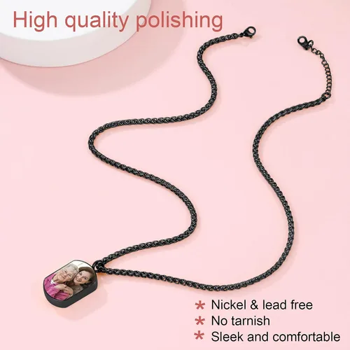 Miniatura 99 de FindChic Collares personalizados con urna para cenizas, barra vertical, gato, luna, reloj de arena, garra de perro, acero inoxidable, chapado en oro