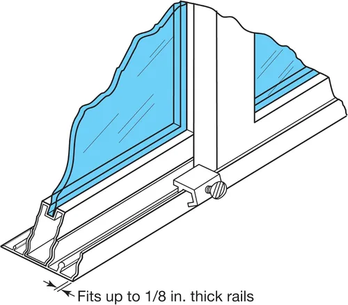 Miniatura 8 de Prime-Line U 9819 Aluminio, cerradura de seguridad para ventanas corredizas (paquete de 4)