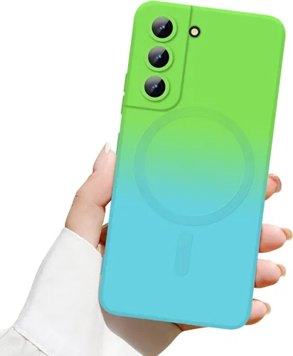 Miniatura 26 de Newseego Funda magnética para Samsung Galaxy S22 5G, funda de silicona líquida suave de lujo, antiarañazos, a prueba de golpes, protector completo