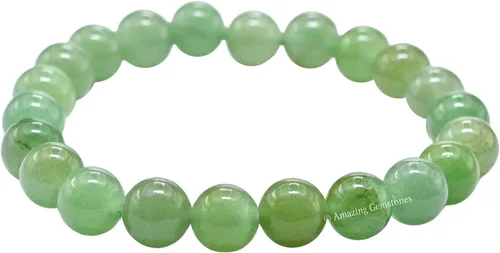 Miniatura 740 de Amazing Gemstone Pulsera de cristal para mujeres y hombres, pulsera de cristal curativo de protección, pulsera elástica con cuentas de piedras