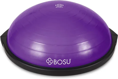 Bosu - El entrenador de equilibrio original de 26 pulgadas de diámetro, equipo de gimnasio en casa Púrpura/Negro
