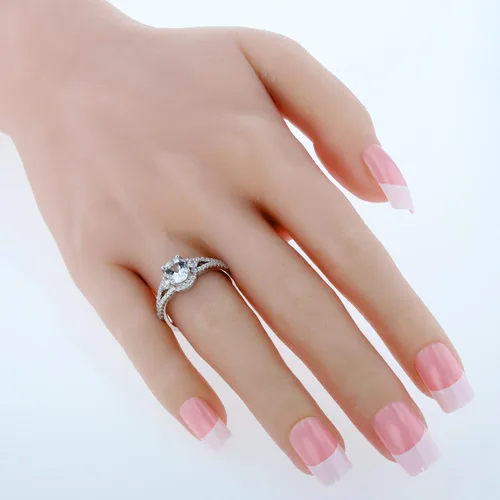 Miniatura 2 de PEORA 925 Sterling Silver Keepsake Ring for Women, Oval Shape, Various Gemstone, Sizes 5 to 9