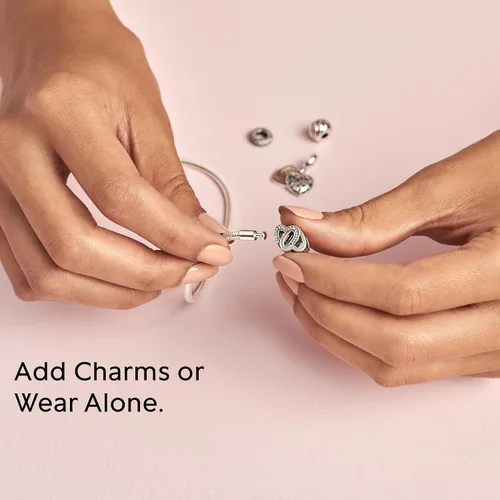 Miniatura 5 de Pandora - Brazalete de serpiente, brazalete con dijes, joyería Smooth Moments
