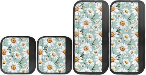 Miniatura 8 de Juego de 4 fundas protectoras de repuesto para manija de puerta de refrigerador con temática de té de la tarde para microondas, horno, refrigerador