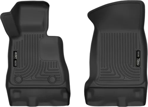 Husky Liners X-act - Alfombrillas de contorno | Compatible con Chevrolet Camaro Convertible/Coupé 2016-2024 | Fila delantera, 2 piezas, color negro