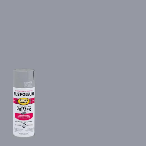 Miniatura 2 de Rust-Oleum 2081830 - Spray de imprimación para automóvil que detiene el óxido, 12 onzas, gris claro plano