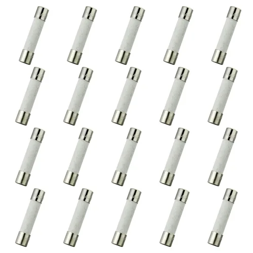 Miniatura 5 de T7AL250V 20 fusibles de tubo de cerámica de soplado lento de 0.236x1.181 in 0.24 x 1.18 pulgadas 7A 250V