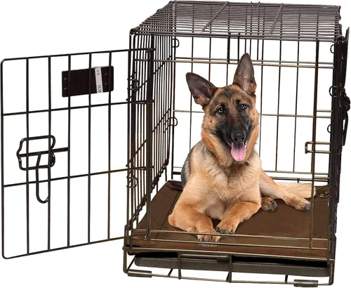 Miniatura 15 de K&H Pet Products Almohadilla Autocalentable para Jaula de Perro, Mediano Colchoneta Autocalentada para Cama de Perro y Gato, Portátil, Lavable a Gris