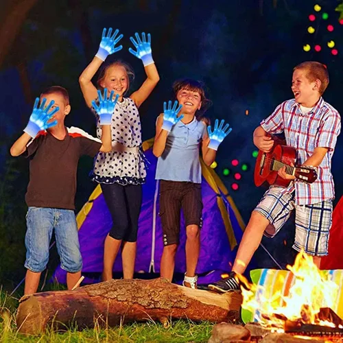 Miniatura 6 de Guantes de mano de esqueleto iluminados, modos de ajuste, guantes LED, nuevos divertidos y geniales recuerdos de fiesta, juguetes geniales, regalos
