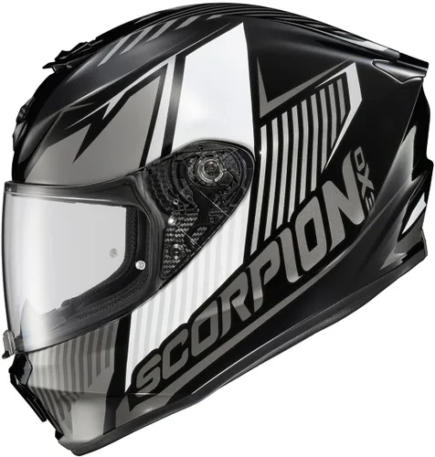 Miniatura 12 de ScorpionEXO R330 - Casco de motocicleta de cara completa con Pinlock Ready Shield Bluetooth con bolsillos para altavoces DOT ECE aprobado Bendr