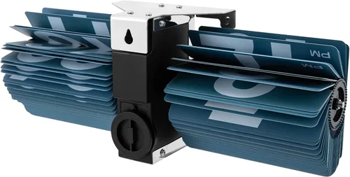 Miniatura 5 de Gdrasuya10 Reloj de escritorio digital de cuarzo, reloj abatible de pared y mesa, reloj abatible retro, reloj de pared con pantalla digital para Azul