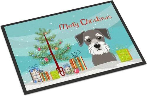 Miniatura 87 de Caroline's Treasures BB1616MAT - Tapete para puerta delantera de árbol de Navidad y sabueso afgano de 18 x 27 pulgadas, para interiores