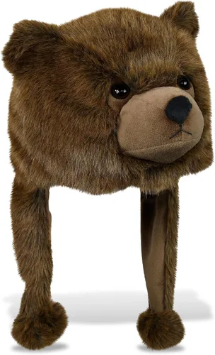 Miniatura 32 de DolliBu Gorro de felpa – Gorro de peluche de forro polar súper suave con orejeras, acogedor sombrero de invierno cálido para niños – Talla única