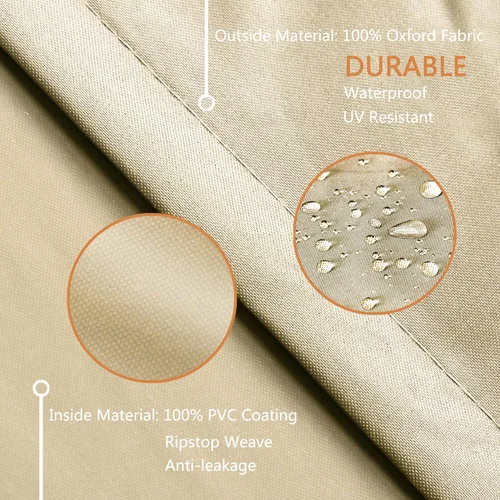 Miniatura 8 de Fundas para Muebles de Patio, Funda para Muebles de Exterior Impermeable, Fundas de Juego de Muebles de Patio para Juego de Conversación al Aire