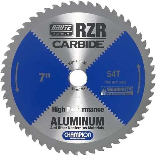 Miniatura 13 de Champion Cutting Tool Corp - Hoja de sierra circular de 5-3/8 pulgadas, 50T (RZR-538-50-ST), acero inoxidable