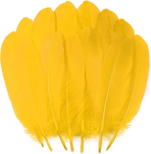 Miniatura 26 de 50 piezas de plumas de ganso naturales de 5 estilos, accesorios de ropa, paquete de estilos arcoíris, decoración de Pascua, Navidad, ropa