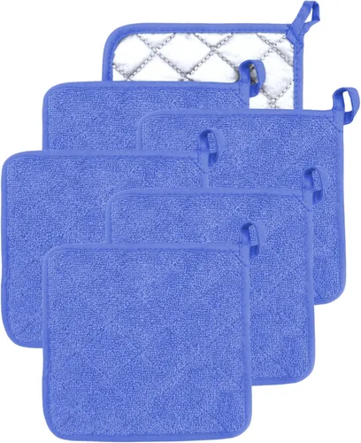 Miniatura 13 de Soporte para ollas de horno de algodón resistente al calor, agarradera de tela de toalla para cocina, guantes de horno para cocinar, cuadrado, 7 x 7