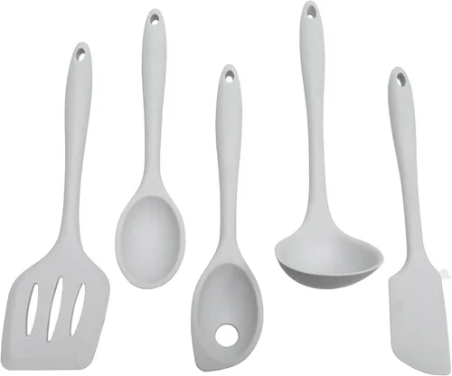 Miniatura 4 de Chef Craft - Cucharón de cocina de silicona premium, 11.25 pulgadas, gris