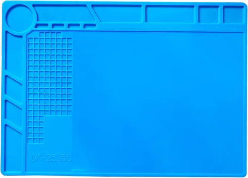 Alfombrilla de soldadura de silicona de 13.8 x 9.8 pulgadas, almohadilla de trabajo de reparación para banco de trabajo de soldadura Protenction -