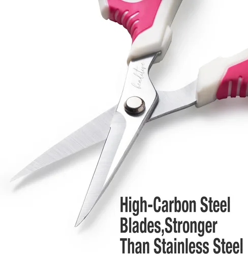 Miniatura 2 de Beaditive Tijeras Multiusos para Manualidades - Tijeras de Corte Ergonómicas con Cuchillas de Acero al Carbono Afialadas - Tijeras de Coser