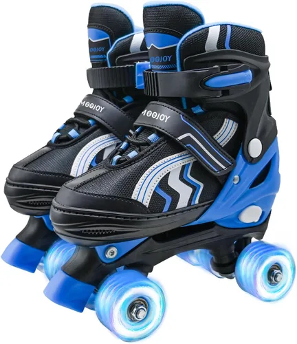 Patines ajustables para niños y niñas, con todas las ruedas iluminadas de 5 a 8 años y 8 a 12 años, para principiantes en deportes al aire libre e