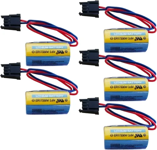 Miniatura 8 de 2 baterías PLC ER17330V/3.6V 1700mAh A6BAT MR-BAT con enchufe para sistema CNC FANUC