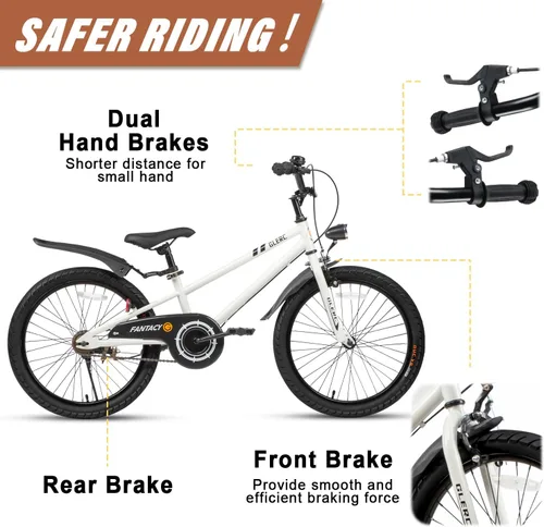 Miniatura 3 de Glerc Fantacy Kids Bike, 12-20 Inch Children Bicycle for 2-13 Years Old Boys Girls, Kids Bicycle with Water Bottle Holder & Headlight & Training