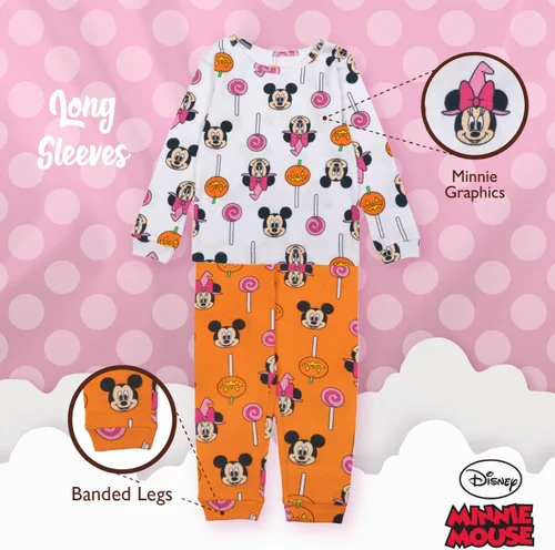 Miniatura 4 de Disney Conjunto de pijama de algodón ajustado de 2 piezas, suave y lindo para niños