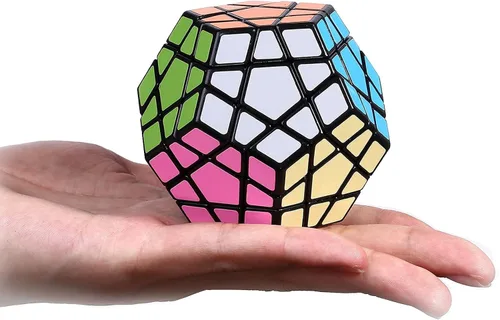 Miniatura 5 de Dreampark Cubo de velocidad Megaminx 3x3, juguete de rompecabezas, negro