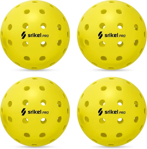 Miniatura 17 de Bolas de Pickleball Srikel para Exteriores - Bolas de Pickleball Aprobadas por USAPA, Diseño Roto-Moldeado Sin Costuras para Durabilidad, 4 Paquetes