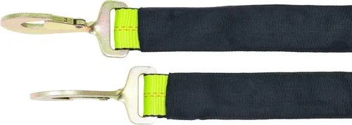 Miniatura 9 de Mytee Products Paquete de 2 correas de brida en V de 2 pulgadas x 4 pies con ganchos a presión con funda de cordura y correas de eje, anillo en D