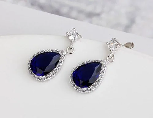 Miniatura 5 de Crystalline Azuria Jewelry Sets for Women Wedding Jewelry Sets Bridal Jewelry Set with Necklace and Earring for Bride Cubic Zirconia Bridesmaid