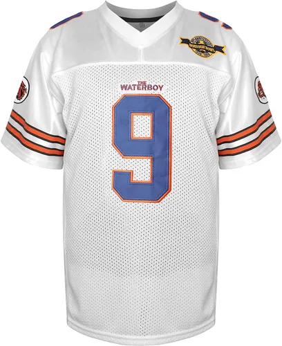 Miniatura 18 de Camiseta de fútbol The Waterboy #9 Bobby Boucher 50 aniversario Mud Dogs Bourbon Bowl Movie Football Jerseys para hombres