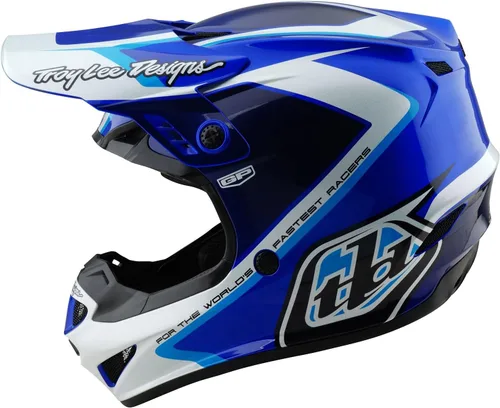 Miniatura 11 de Troy Lee Designs Casco GP para Motocross MX Todo Terreno Rebanada azul/blanco