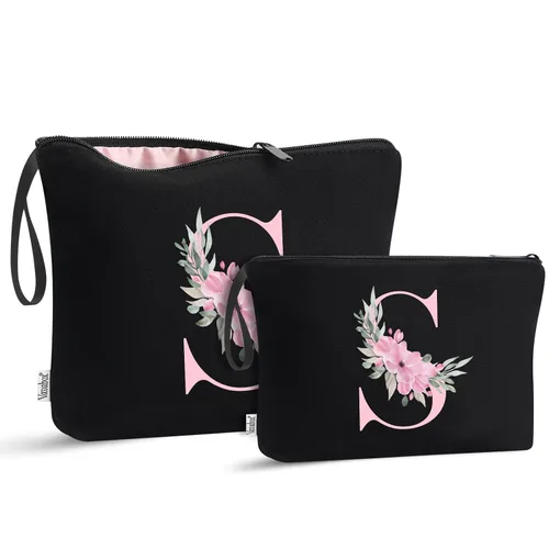 Miniatura 168 de Vavabox A-Z Bolsa de Maquillaje Personalizada, Regalos de Cumpleaños para Mujeres y Mamá, Regalos para la Mejor Amiga, Bolsa de Cosméticos