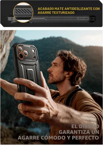 Miniatura 9 de SUPCASE Funda para iPhone 17 Pro Max con botón de control de cámara (Unicorn Beetle Pro), [soporte integrado y protector de pantalla]