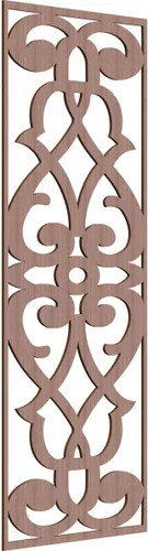 Miniatura 126 de 9 3/8"W x 24 3/8"H x 1/4"T Bellaire Decorativos Paneles de pared de madera calado, abedul