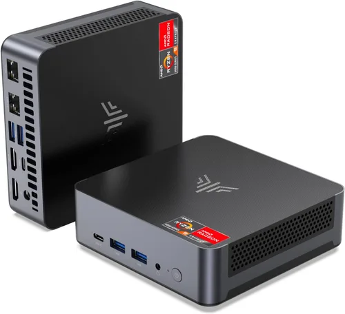 Miniatura 10 de KAMRUI E3B Mini PC con AMD Ryzen 5 7430U (Beat 5500U, hasta 4.3GHz), 16GB LPDDR4X 512GB M.2 SSD, Mini computadora para juegos con USB tipo C