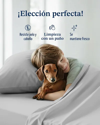 Miniatura 9 de REST® Evercool®+ Juego de sábanas refrescantes, tamaño King, gris claro, sábanas transpirables para personas que duermen con calor y sudores