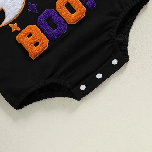 Miniatura 11 de FYBITBO Traje de Halloween para recién nacido, niña y niño, espeluznante temporada, mameluco con burbujas para otoño, Halloween, ropa de bebé