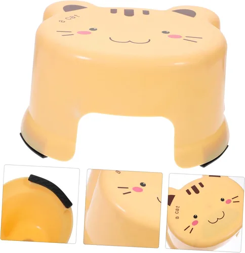 Miniatura 2 de Taburete de plástico de dibujos animados Taburete portátil Silla ' Paso s pie s pequeño baño paso sentado pequeños escalones s para baño