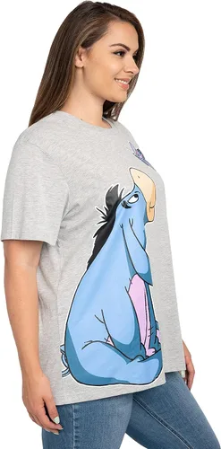 Miniatura 2 de Disney Camiseta para mujer de talla grande con estampado lateral de mariposa Eeyore