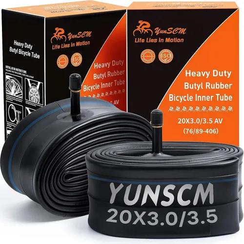 Tubos de bicicleta eléctrica de alta resistencia de 20 x 3.0 de 20 x 3.0, butilo de alta calidad, compatibles con BMX 20X3.0-3.5 BMX, ciudad,
