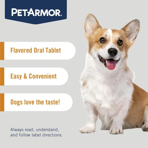 Miniatura 4 de PetArmor Desparasitante de 7 vías para perros, tratamiento oral de tenia, gusano redondo y anquilostoma, desparasitante para cachorros y perros