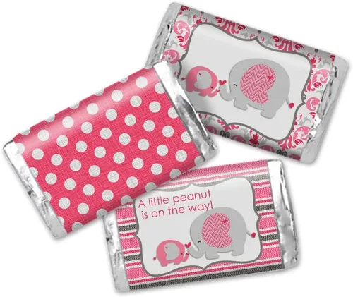 Miniatura 10 de Amanda Creation Acuarela Purple Cow Baby Shower Baby Shower Mini Chocolate Candy Bar Wrappers Wrappers Envoltura de 45 etiquetas envolventes de 1.4