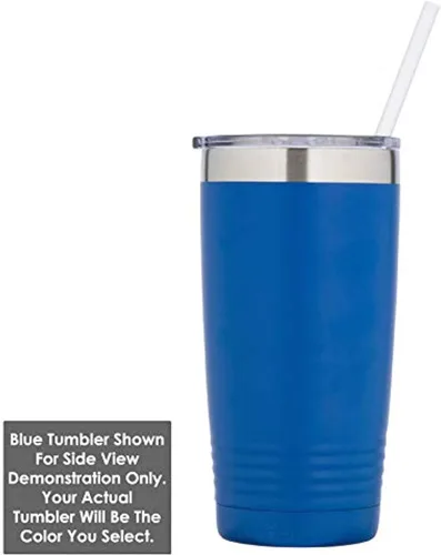 Miniatura 5 de Taza con texto en inglés "I RUN FROM MY KIDS 20oz Drink Tumbler with Straw », grabada con láser, taza de viaje con divertidas citas de Yeti Rambler