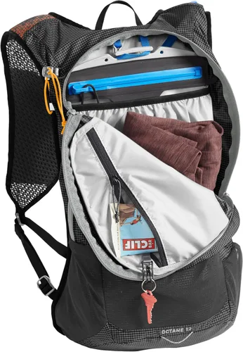 Miniatura 4 de CamelBak Octane 12 Mochila de hidratación para senderismo, depósito Fusion, color negro/albaricoque, 70 onzas Negro/Albaricoque 2.0