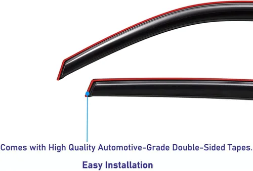 Miniatura 5 de Lightronic Visor de Ventana con Protección UV para Canal Interno, Compatible con Chevrolet Tahoe y GMC Yukon 2000-2006, Yukon Denali 2001-2006