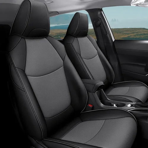 Miniatura 34 de AOMSAZTO Funda de asiento de coche para Mazda 3 2019 2020 2021 2022 2023 2024 2025 2026 – Juego completo de fundas de asiento de piel sintética